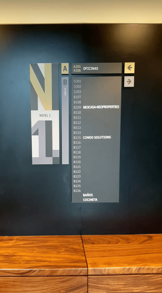 señalética para oficina