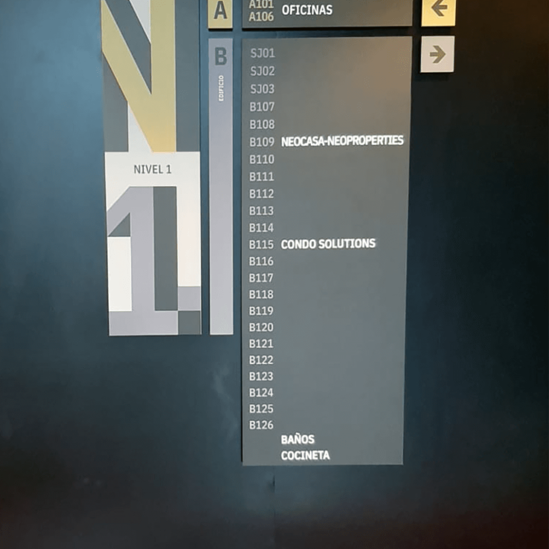 señalética para oficina